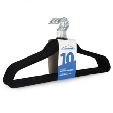 LINDON Bestseller High Quality Space Saving Wholesale Velvet Clothes Hangers for Adult